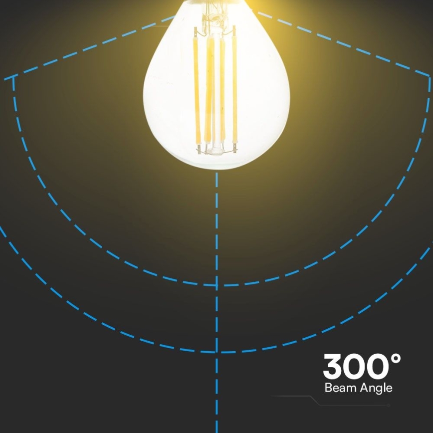 LED Spuldze FILAMENT P45 E14/6W/230V 4000K