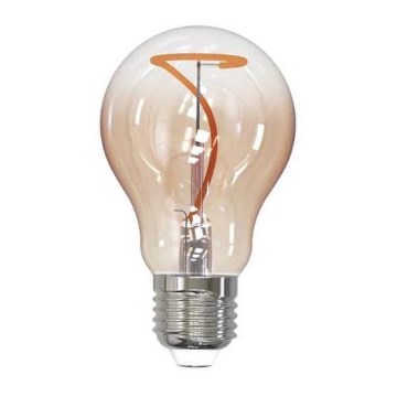 LED Spuldze FILAMENT SHAPE A60 E27/4W/230V 1800K brūna