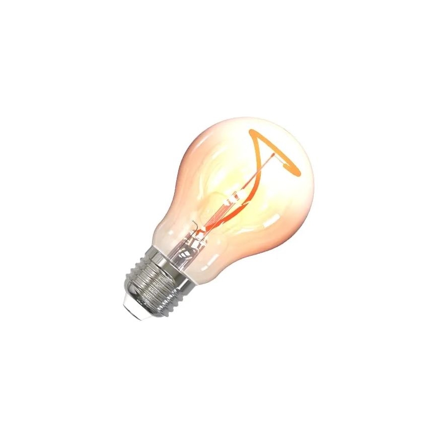 LED Spuldze FILAMENT SHAPE A60 E27/4W/230V 1800K brūna