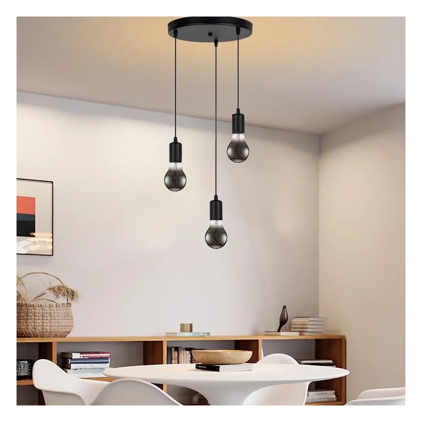LED Spuldze FILAMENT SHAPE A60 E27/4W/230V 1800K dūmakains