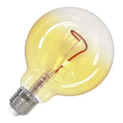 LED Spuldze FILAMENT SHAPE G95 E27/4W/230V 1800K dzeltena