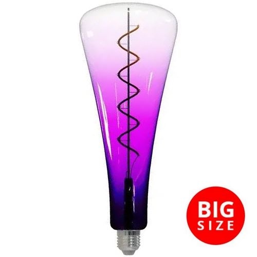 LED Spuldze FILAMENT SHAPE T110 E27/5W/230V 1800K violeta