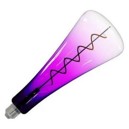 LED Spuldze FILAMENT SHAPE T110 E27/5W/230V 1800K violeta