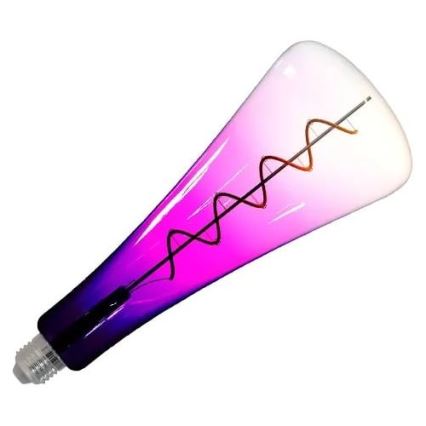 LED Spuldze FILAMENT SHAPE T110 E27/5W/230V 1800K violeta