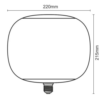 LED Spuldze FILAMENT SMOKE T220 E27/4W/230V 1800K