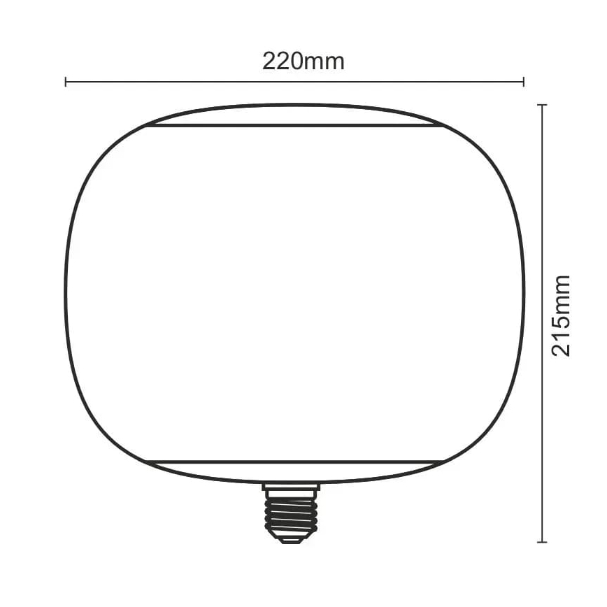 LED Spuldze FILAMENT SMOKE T220 E27/4W/230V 1800K