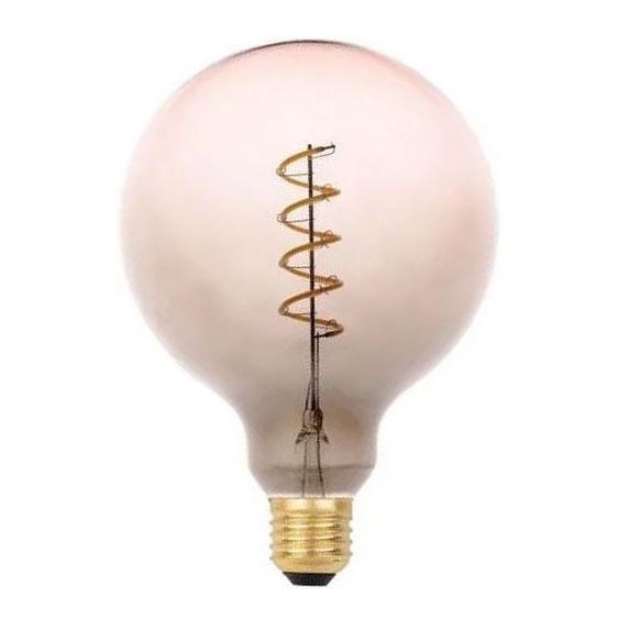 LED Spuldze FILAMENT SPIRAL G125 E27/4W/230V 2000K pelēka/rozā