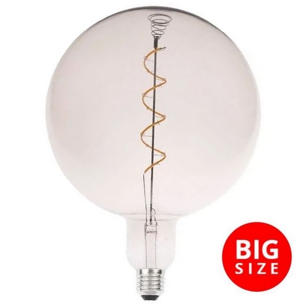 LED Spuldze FILAMENT SPIRAL SMOKE G200 E27/4W/230V 2000K