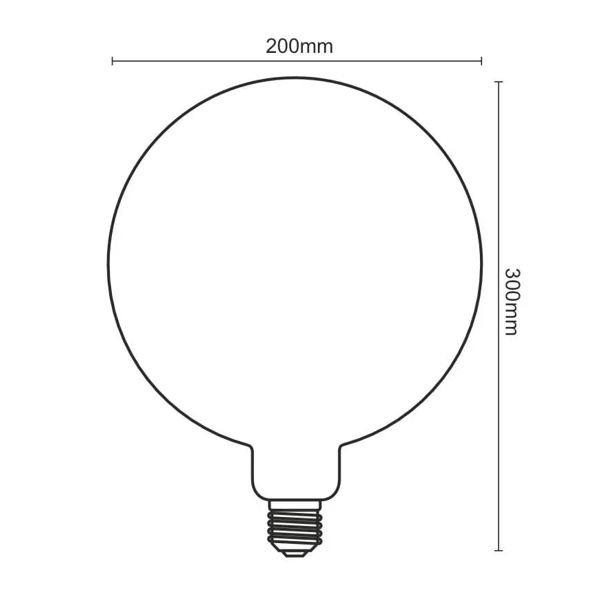 LED Spuldze FILAMENT SPIRAL VINTAGE G200 E27/4W/230V 2000K