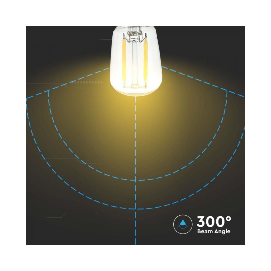 LED spuldze FILAMENT ST26 E14/2W/230V 6500K