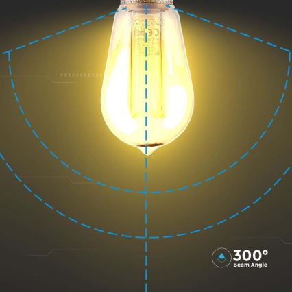 LED Spuldze FILAMENT ST64 E27/4W/230V 1800K Art Edition