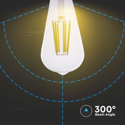 LED Spuldze FILAMENT ST64 E27/4W/230V 3000K