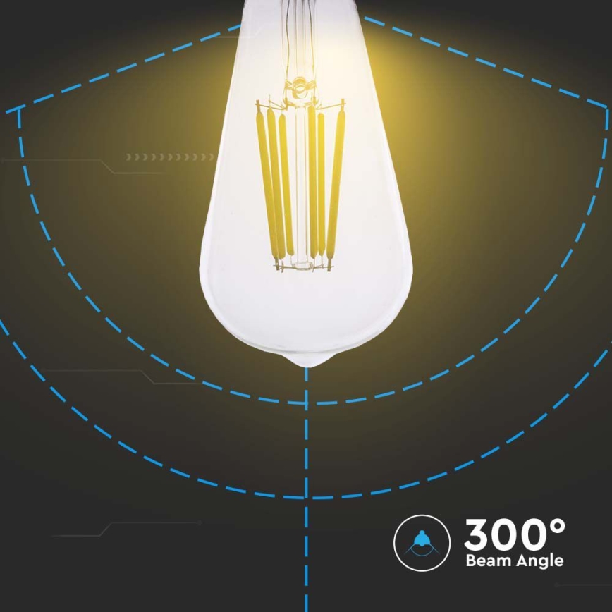 LED Spuldze FILAMENT ST64 E27/4W/230V 3000K
