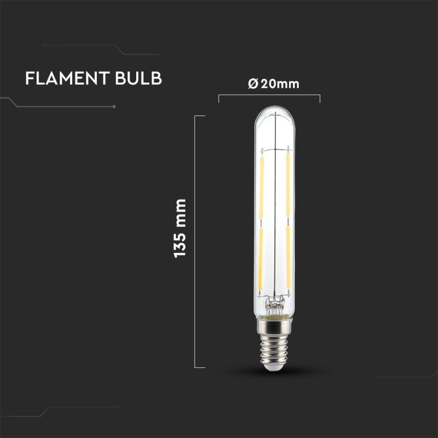 LED Spuldze FILAMENT T20 E14/4W/230V 3000K