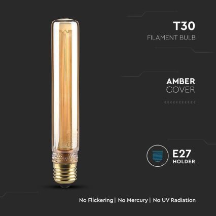 LED Spuldze FILAMENT T30 E27/2W/230V 1800K Art Edition