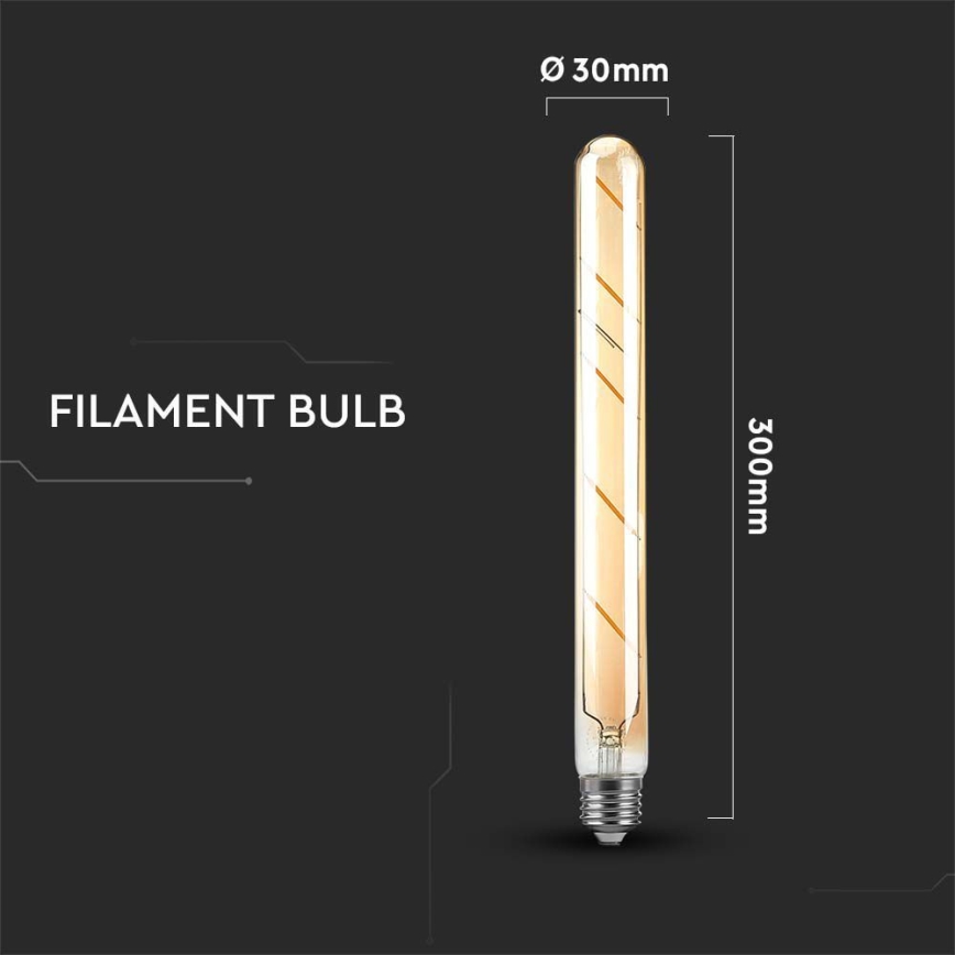 LED Spuldze FILAMENT T30 E27/5W/230V 2200K