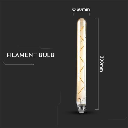 LED Spuldze FILAMENT T30 E27/7W/230V 2200K
