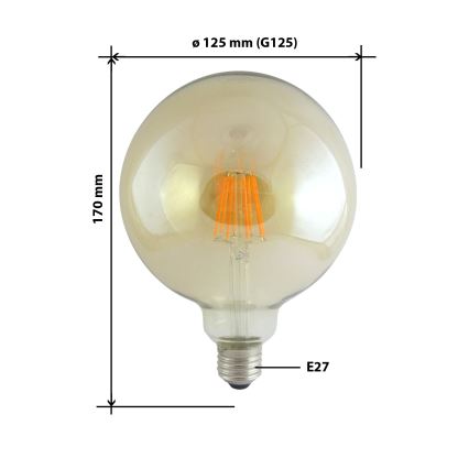 LED Spuldze FILAMENT VINTAGE E27/10W/230V 2000K