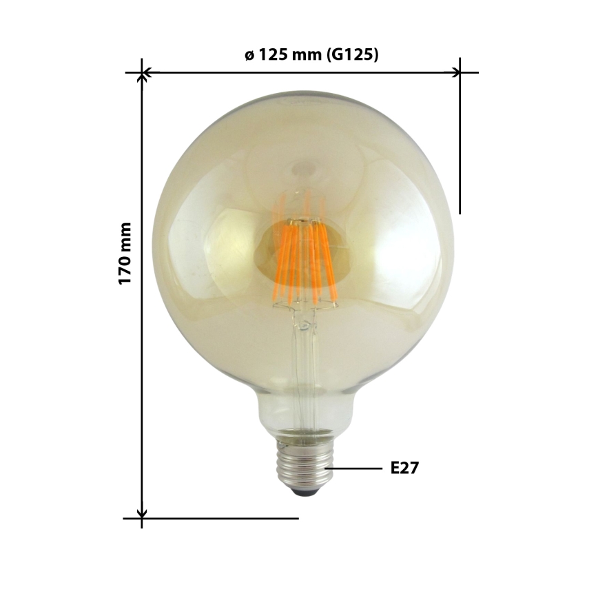LED Spuldze FILAMENT VINTAGE E27/10W/230V 2000K