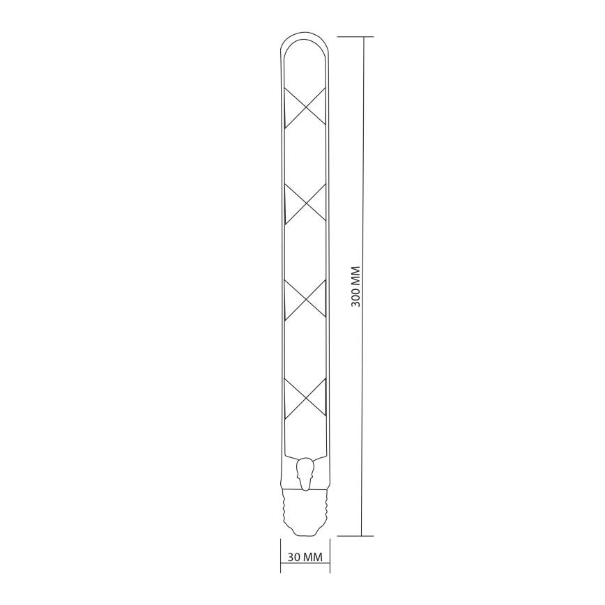LED Spuldze FILAMENT VINTAGE LED T30 E27/4,5W/230V 2700K
