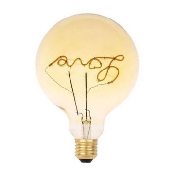 LED Spuldze FILAMENT VINTAGE LOVE G125 E27/2W/230V 2000K