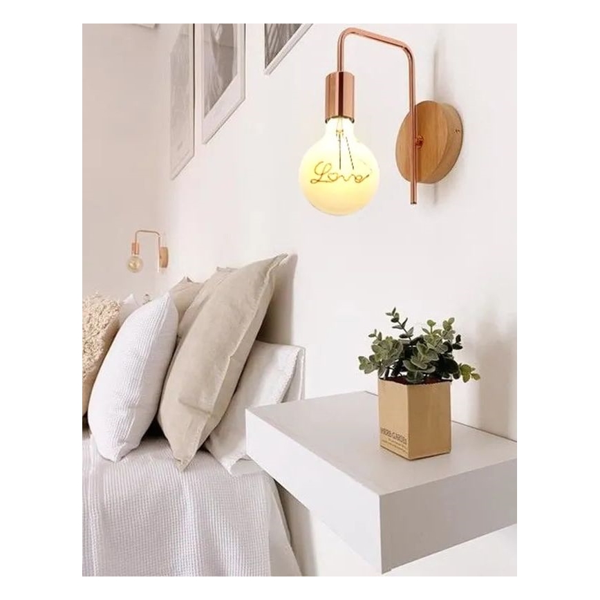 LED Spuldze FILAMENT VINTAGE LOVE G125 E27/2W/230V 2000K