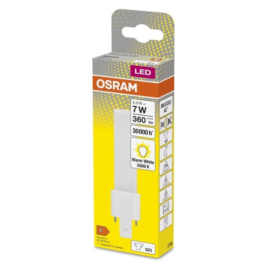 LED Spuldze G23/3,5W/230V 3000K - Osram