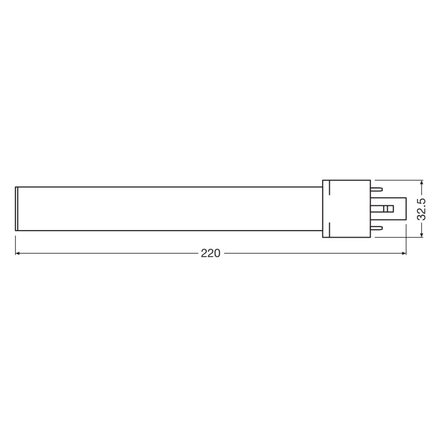 LED Spuldze G23/6W/230V 3000K - Osram