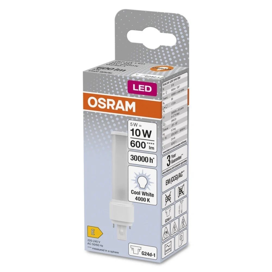 LED Spuldze G24d-1/5W/230V 4000K - Osram