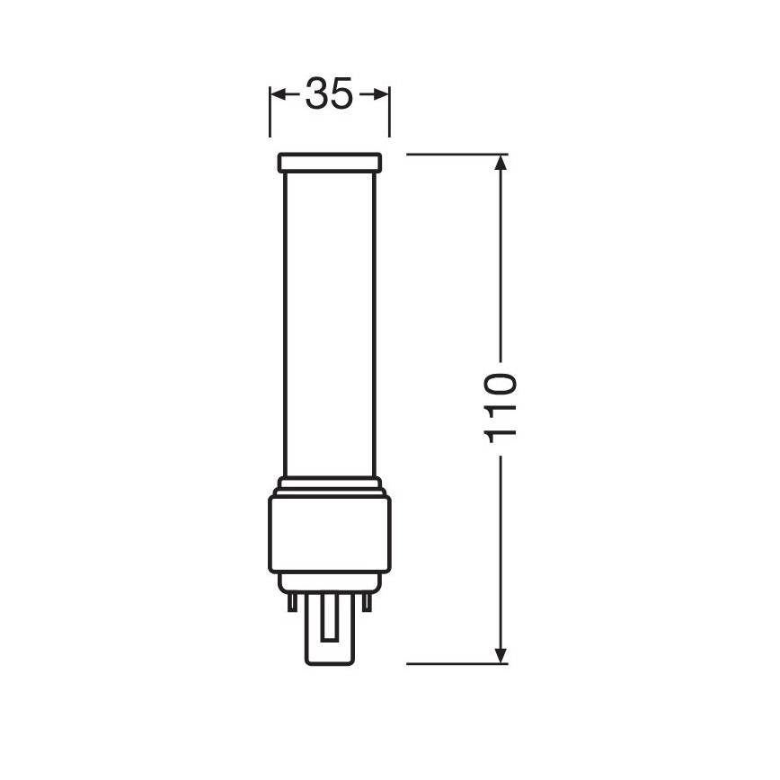 LED Spuldze G24d-1/5W/230V 4000K - Osram