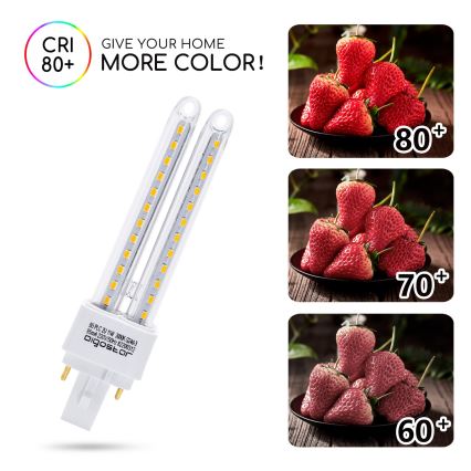 LED Spuldze G24D-3/11W/230V 3000K - Aigostar