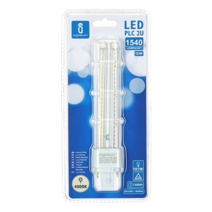 LED Spuldze G24D-3/15W/230V 4000K - Aigostar