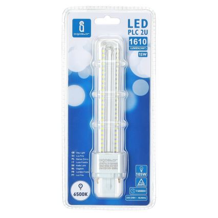 LED Spuldze G24D-3/15W/230V 6500K - Aigostar