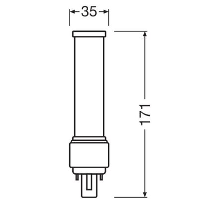 LED Spuldze G24d-3/9W/230V 3000K - Osram