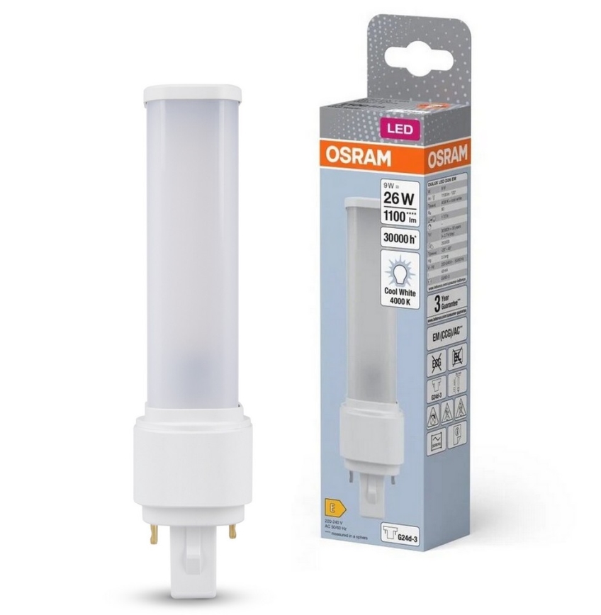LED Spuldze G24d-3/9W/230V 4000K - Osram