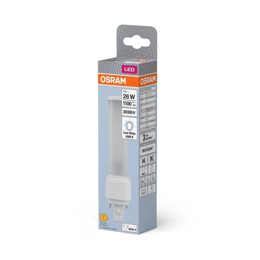 LED Spuldze G24d-3/9W/230V 4000K - Osram