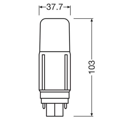 LED Spuldze G24d/5,5W/230V 4000K - Osram