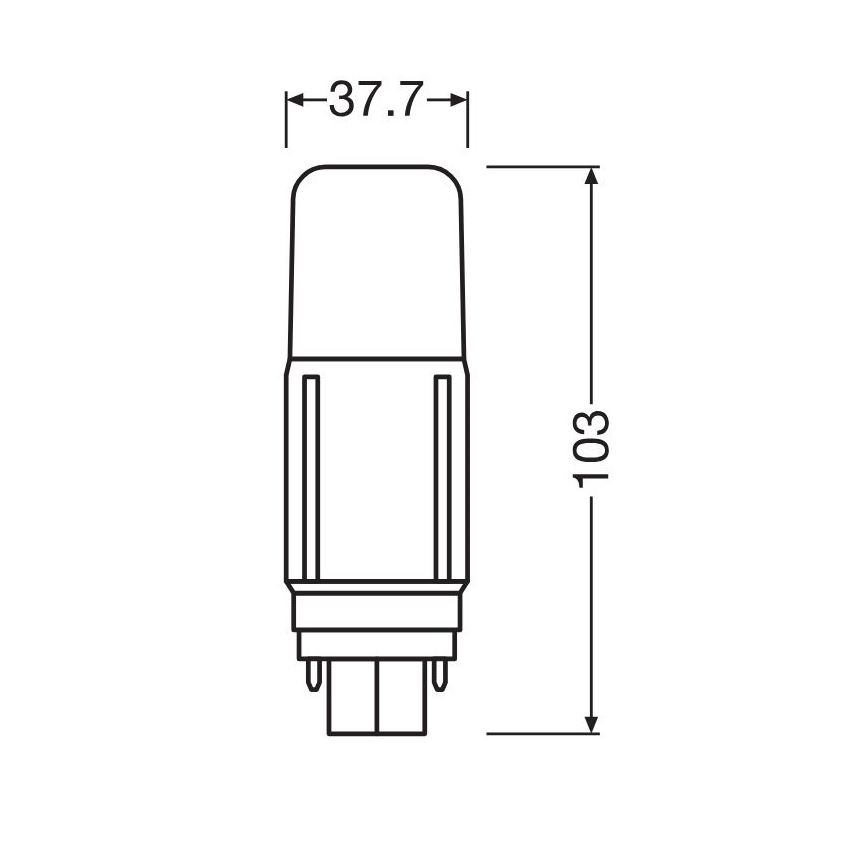 LED Spuldze G24d/5,5W/230V 4000K - Osram