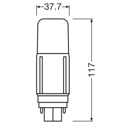 LED Spuldze G24d/7,5W/230V 4000K - Osram