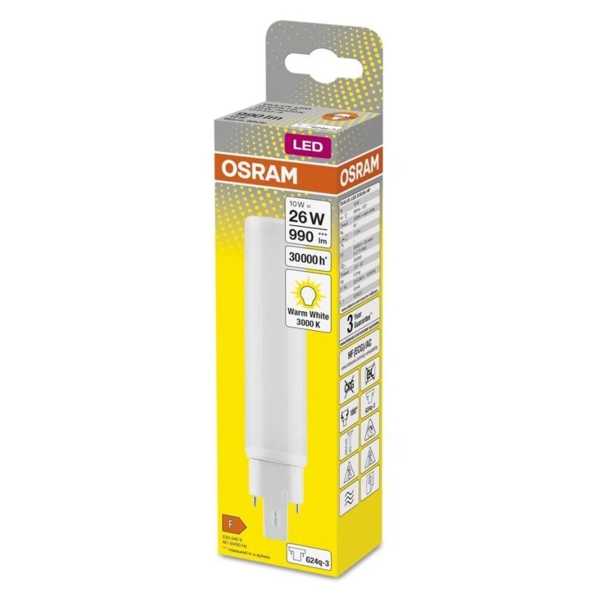 LED Spuldze G24q-3/10W/230V 3000K - Osram