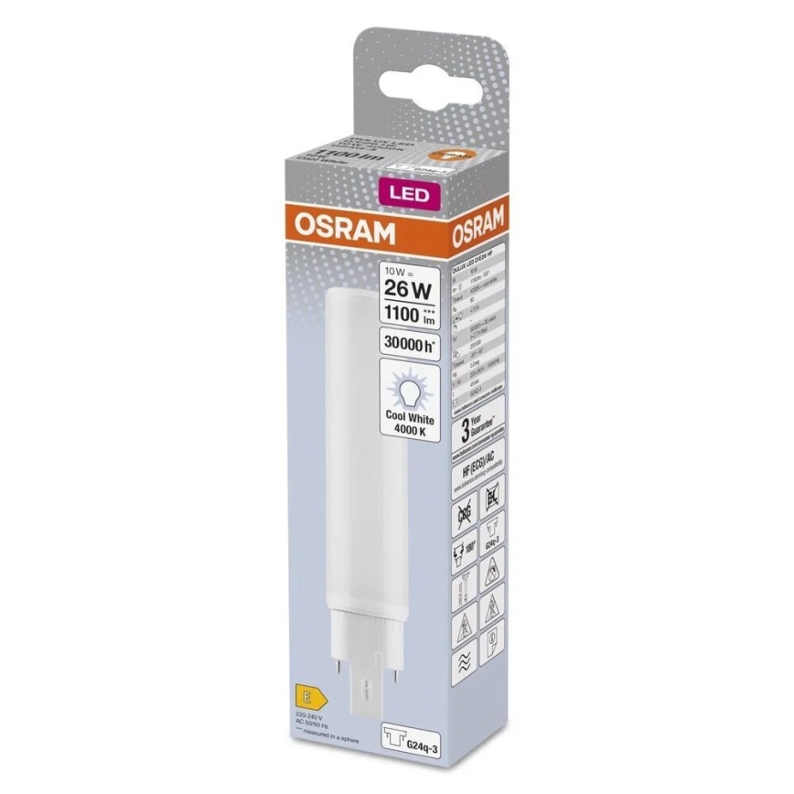 LED Spuldze G24q-3/10W/230V 4000K - Osram