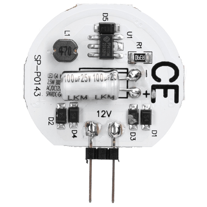 LED spuldze G4/2,5W/12V 3000K - Aigostar