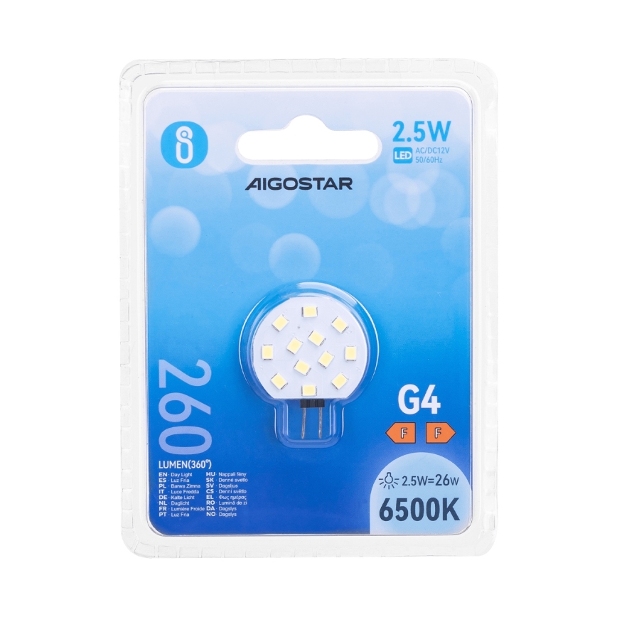LED spuldze G4/2,5W/12V 6500K - Aigostar