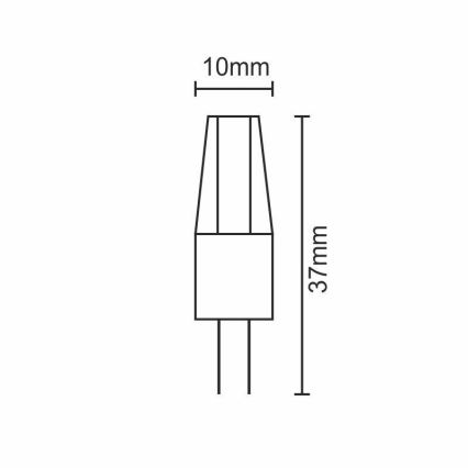 LED Spuldze G4/2W/12V 2800K