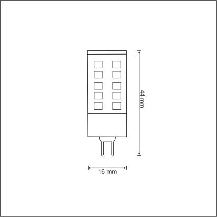 LED spuldze G4/3W/12V 3000K