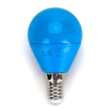 LED Spuldze G45 E14/4W/230V blue - Aigostar