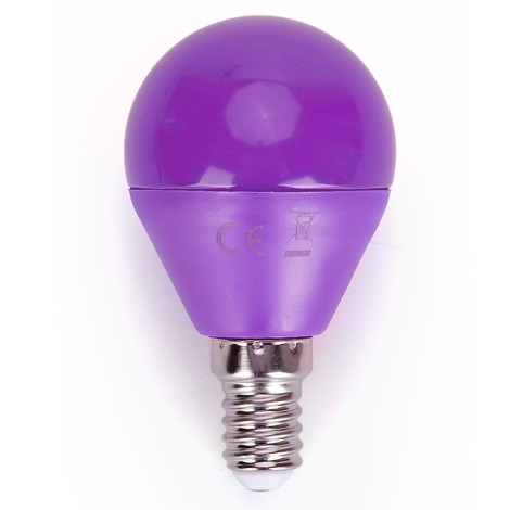 LED Spuldze G45 E14/4W/230V violeta - Aigostar