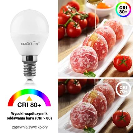LED Spuldze G45 E14/7W/230V 4000K