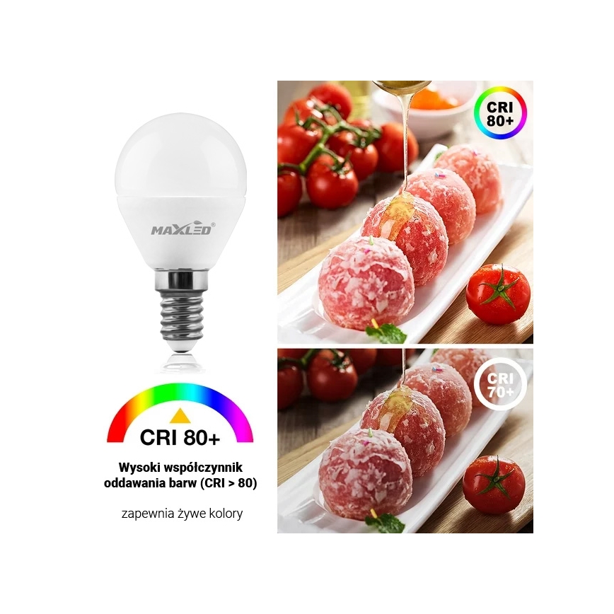 LED Spuldze G45 E14/7W/230V 4000K