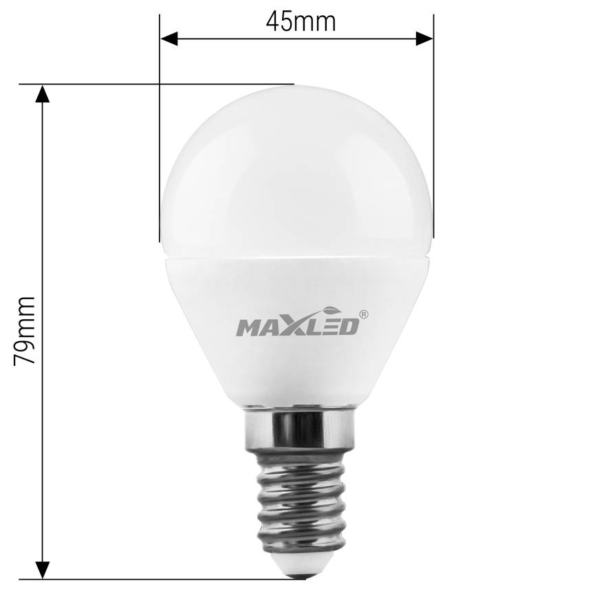 LED Spuldze G45 E14/7W/230V 4000K